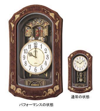 極美品】SEIKO PREMIUM LS223B 電波からくり時計 木象嵌 Hi-Fi高音質