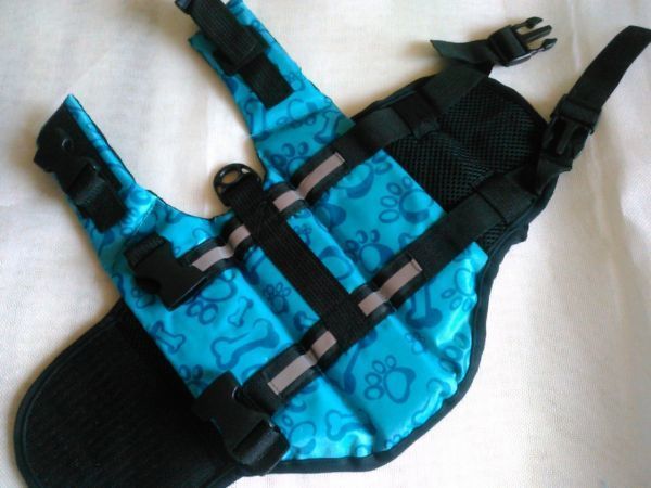  dog for / life jacket * medium sized small size [M blue ] playing in water sea river outdoor / nursing . at the time of disaster also! life jacket the best dog pet [M blue ] anonymity delivery 