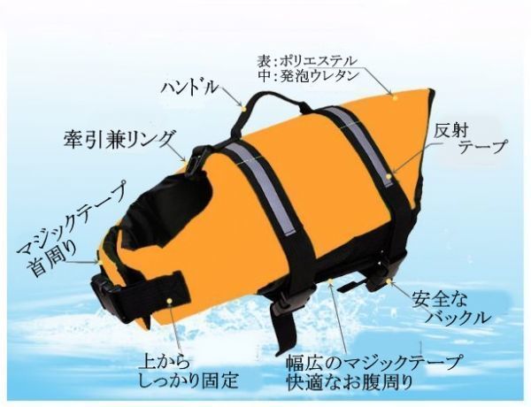  dog for / life jacket * medium sized small size [M blue ] playing in water sea river outdoor / nursing . at the time of disaster also! life jacket the best dog pet [M blue ] anonymity delivery 