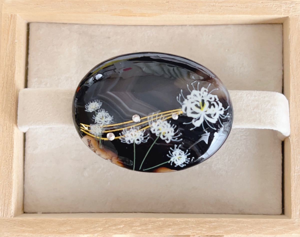 Seasonal Wrap入荷 〜 天然石 グリーンシー縞瑪瑙 水の波紋に紅葉 ...