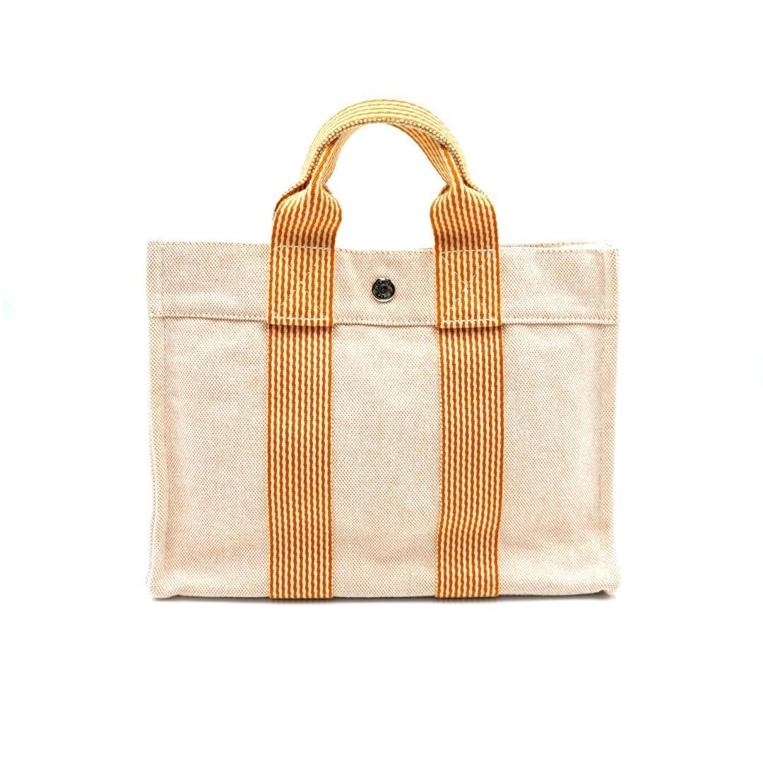 美品】HERMES エルメス ニューフールトゥPM トートバッグ オレンジ