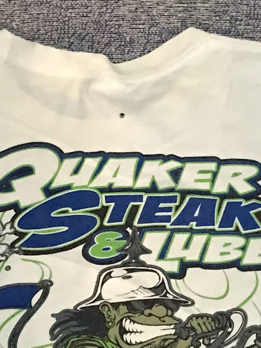 Quaker Steak&Lube プリントTシャツ Tシャツ オイル　交換　整備　アメリカ　ビンテージ_画像5