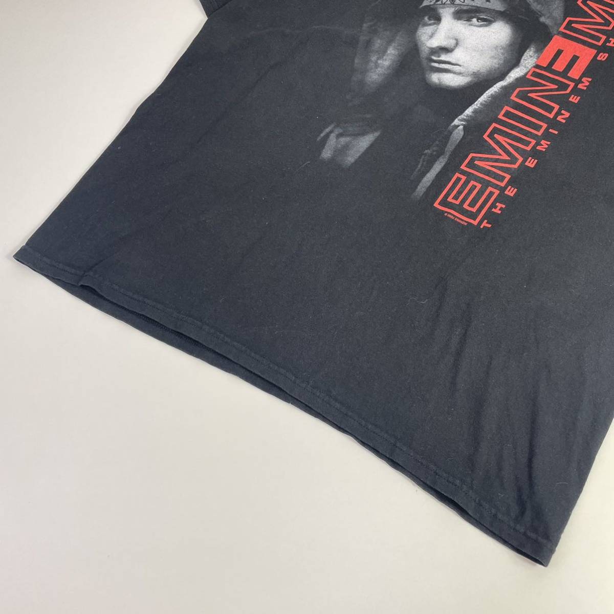 【00s（2002年）EMINEM Tシャツ ブラック XL】エミネム ツアーTシャツ コピーライト M&O 黒 THE EMINEM SHOW ビンテージ 古着_画像5