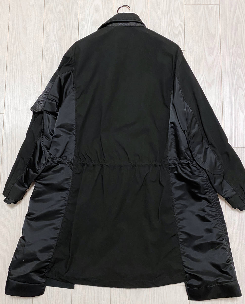 SACAI Military Coat BLACK / サカイ ミリタリーコート 黒 / サイズ 1