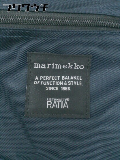 ■ ●美品● Marimekko マリメッコ RATIA デイパック リュック ネイビー系 メンズ_画像5