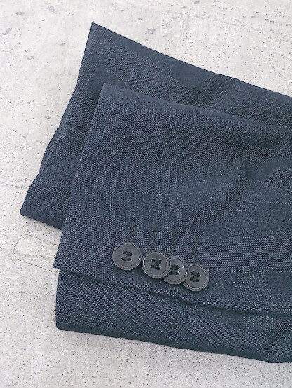 ◇ HUGO BOSS ヒューゴ ボス 総柄 長袖 ジャケット DE FR UK/44 ネイビー メンズ_画像7