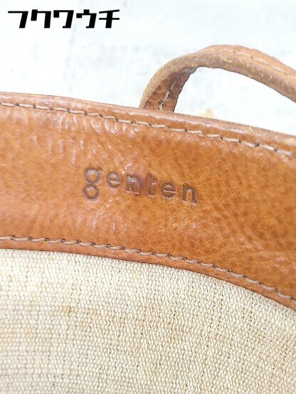 ■ genten ゲンテン ハンド バッグ ブラウン メンズ_画像8