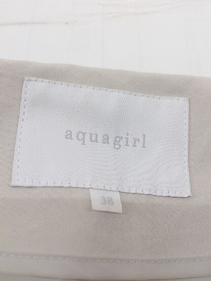 ◇ Aquagirl アクアガール ワイドスリーブ 長袖 コート サイズ38 ライトベージュ レディースの画像4