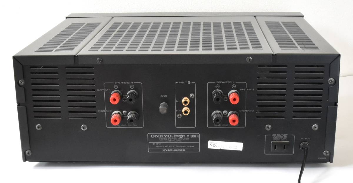 動作確認済・美品】ONKYO オンキョー パワーアンプ M-506R | www