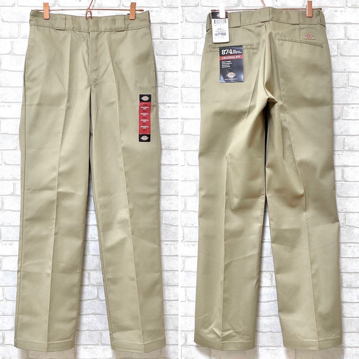 新品本物 kith 新品未使用 カーキ 34in ワークパンツ ワークパンツ