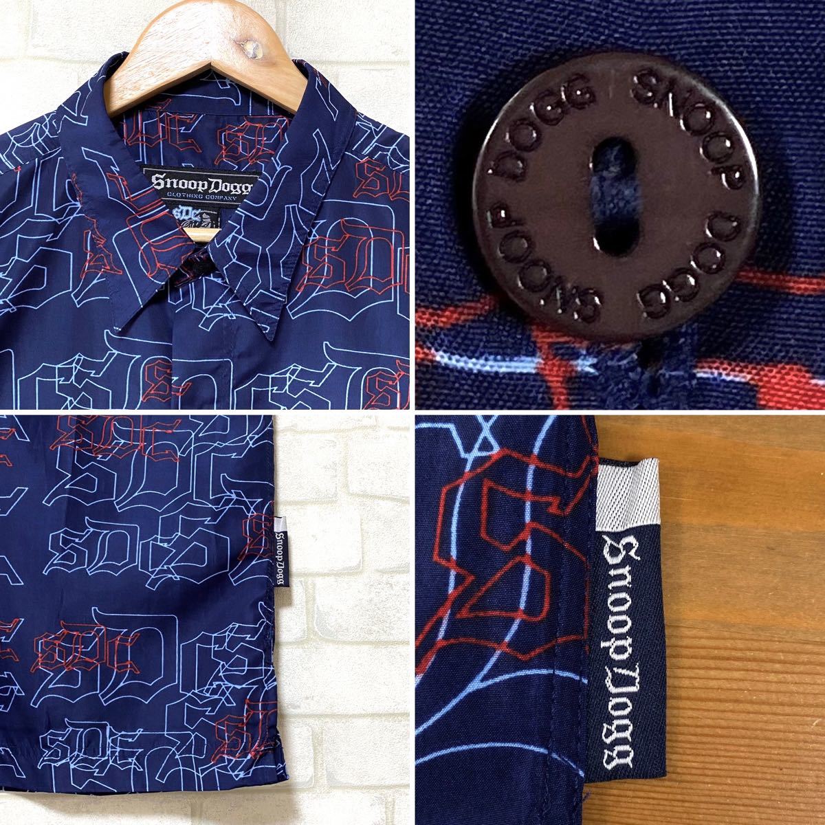 SNOOP DOGG スヌープドッグ ビッグシルエット 総柄シャツ SNOOP DOGG スヌープドッグ ビッグシルエット 総柄シャツ