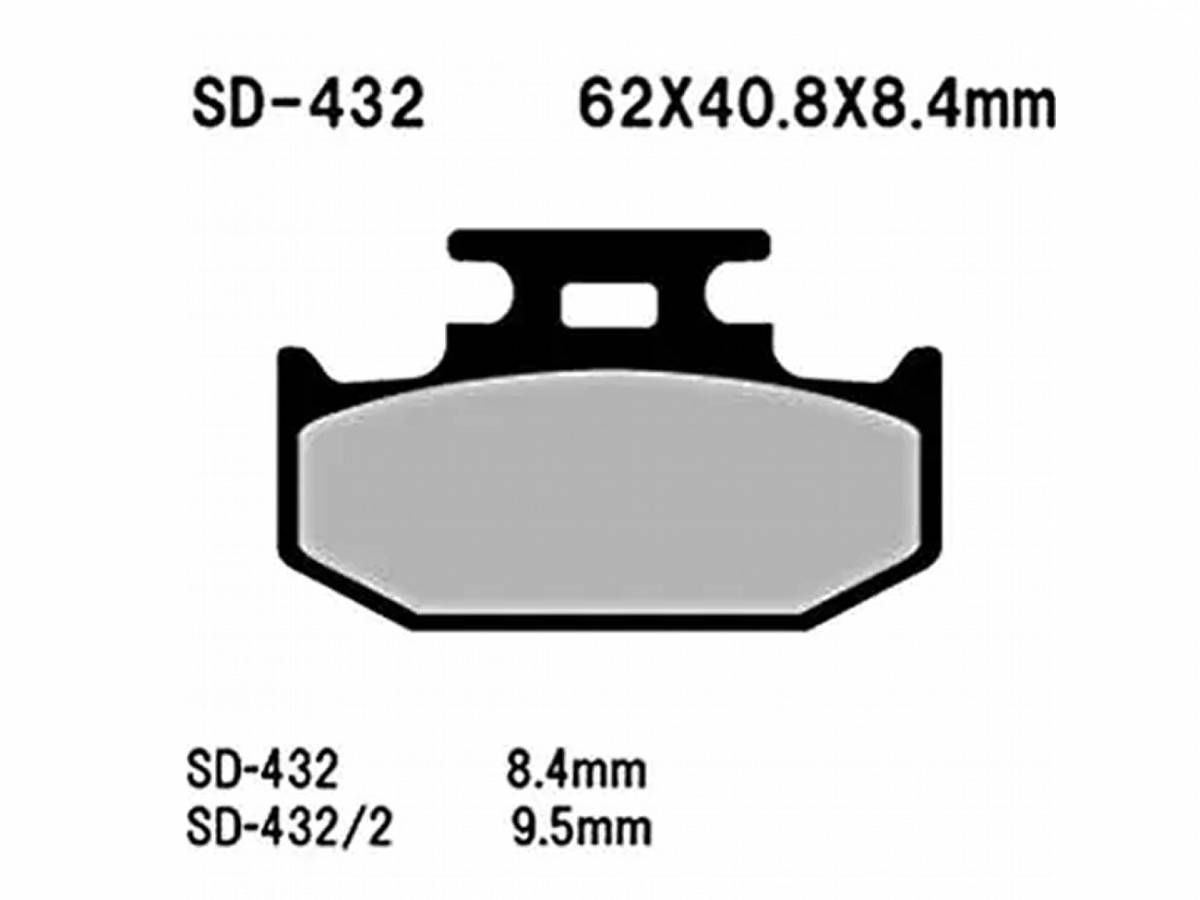 KDX/KLX/XT/DT/TS/DRブレーキパッドSD-432新品カワサキ／ヤマハ／スズキ二輪バイク汎用VESRAHベスラ_画像10