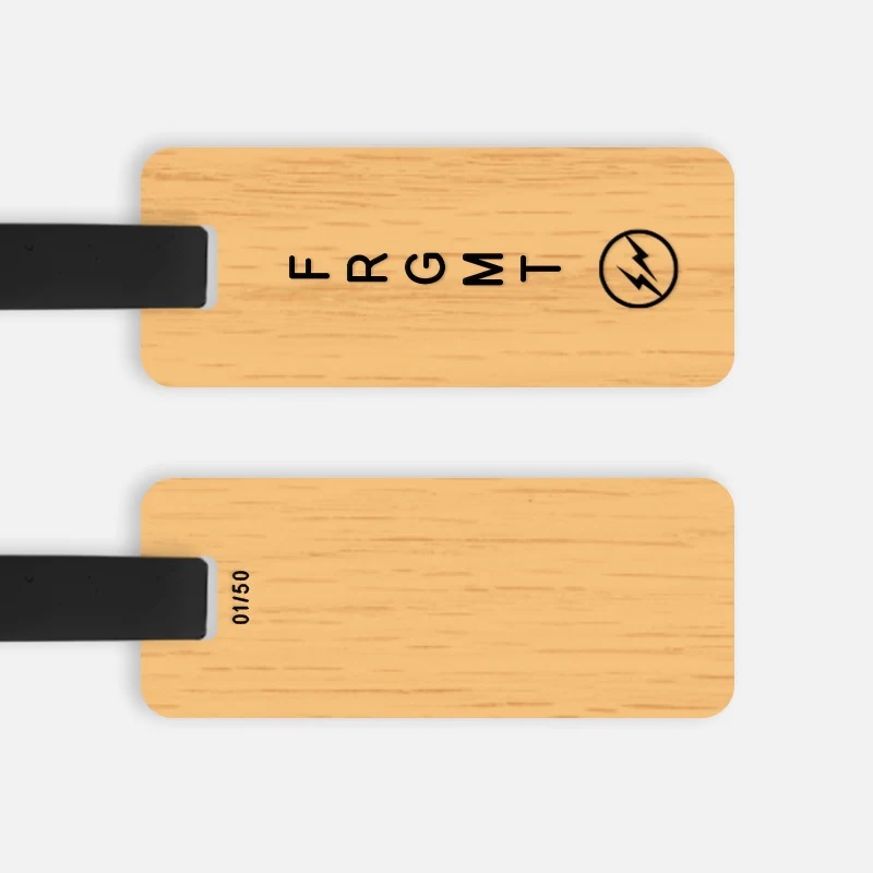 新品 正規 FRAGMENT x Various Keytags FRGMT LUGGAGE TAG Cashew /フラグメント/藤原ヒロシ/ラゲッジタグ/キータグ/keytag/限定200