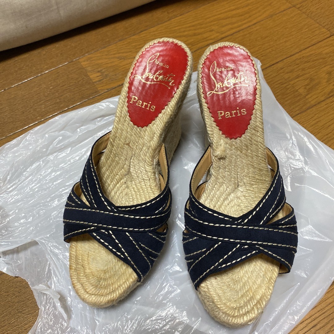 クリスチャンルブタン】ウェッジサンダル 11cmヒール|Yahoo!フリマ