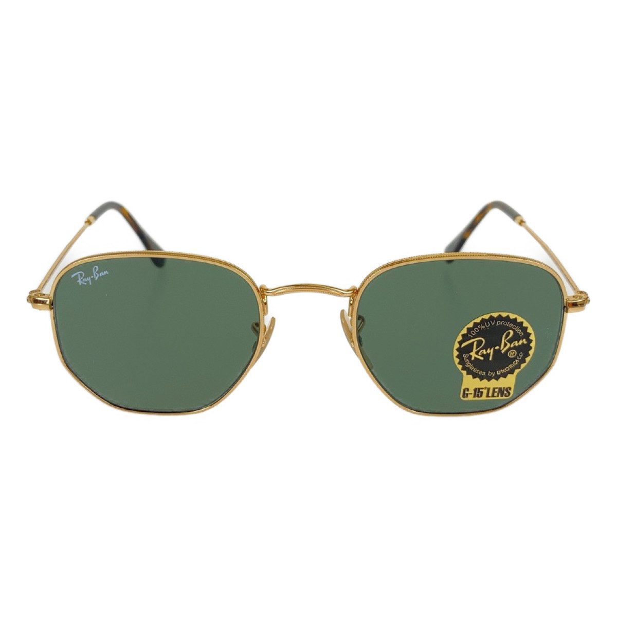 早期予約・新じゃが 美品 Ray-Ban レイバン ヘキサゴナル ゴールド