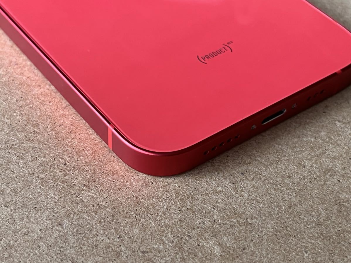 iPhone 12 64GB RED AU版SIMフリー 保証2023/4 バッテリー100