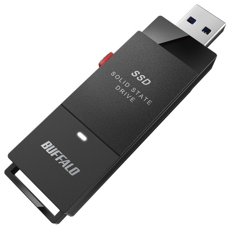 ☆★《アウトレット・整備済》BUFFALO USB3.2 (Gen1) ポータブルSSD(スティック型)500GB SSD-PUT500U3-BKC（メーカー1年保証付）★☆