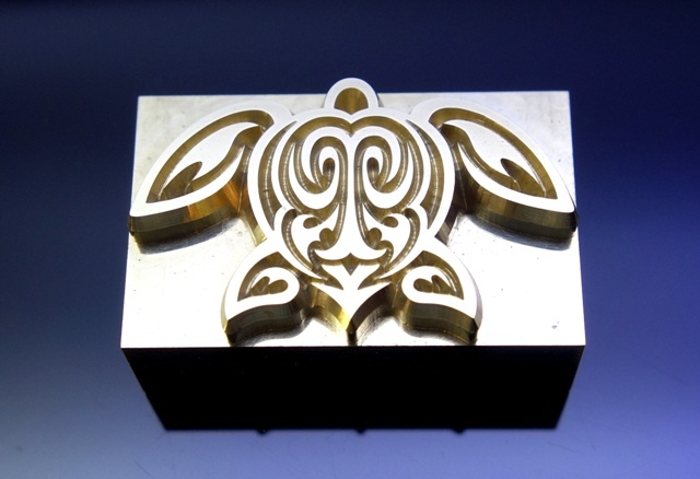 焼印・刻印 真鍮製 ホヌ HONU 海亀 (トライバル)