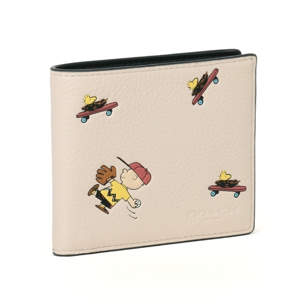 C4328 二つ折り財布 COACH PEANUTSコラボ ホワイト コーチ - www.esyav.com