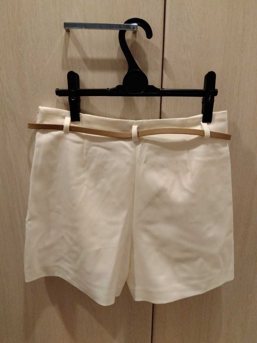 ZARA　BASIC　ベルト付きショートパンツ　未使用タグ付き_画像2