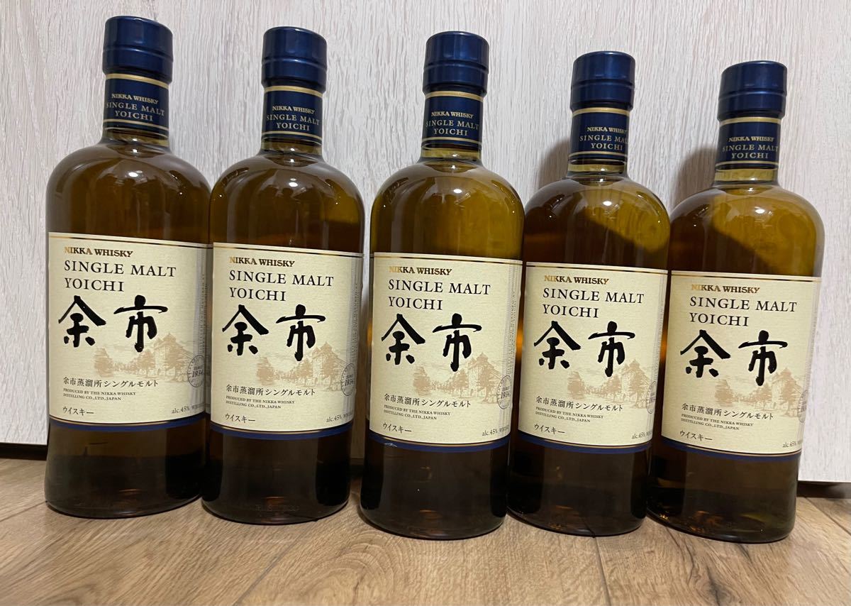 新品　NIKKA ニッカウイスキー シングルモルト 余市  700ml 5本セット