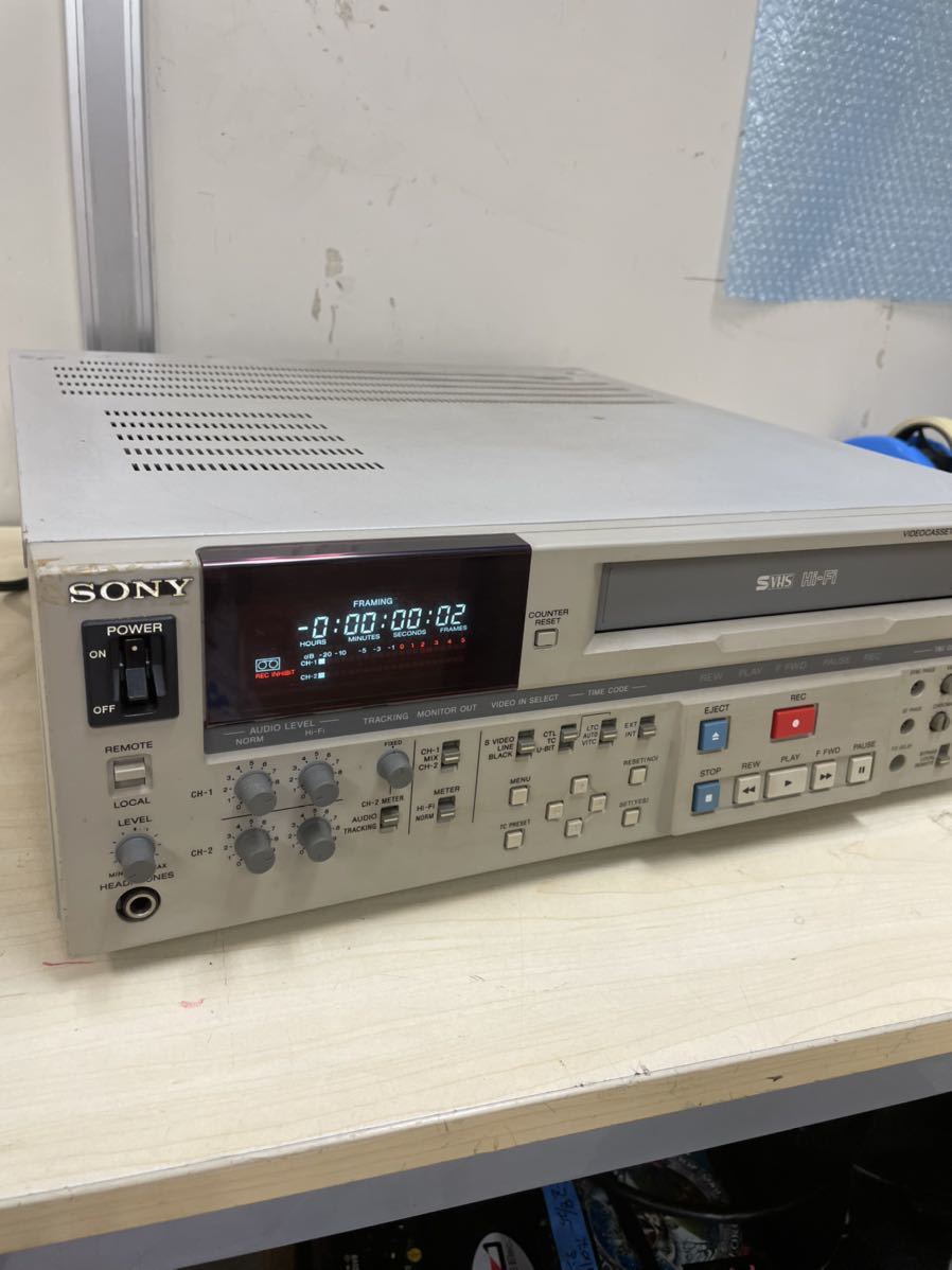 EZ SONY SVO-5800 ソニー 業務用レコーダーS-VHS 編集機器 映像機材 