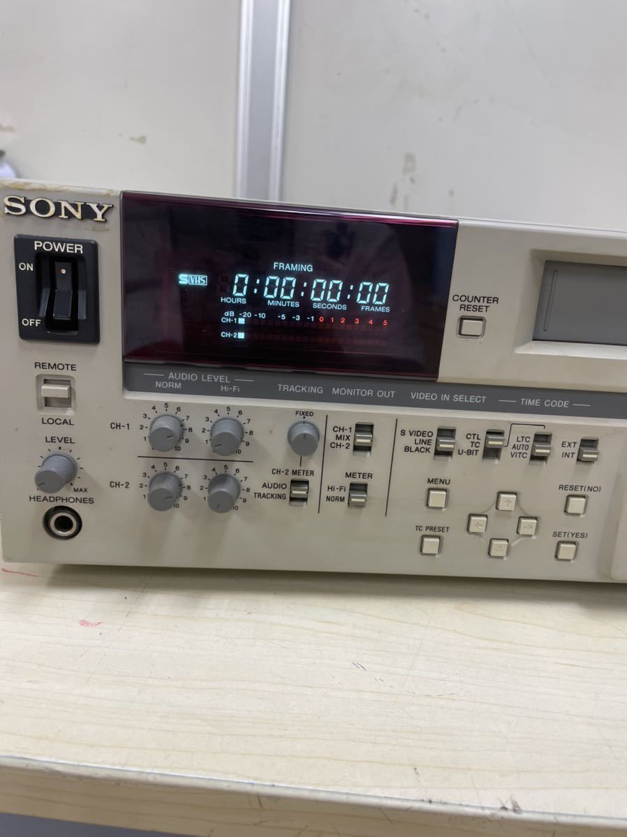 着後レビューで 送料無料 SONY ビデオカセットレコーダー SVO-580