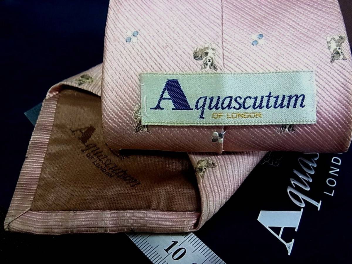 0^o^0ocl!FK1455 Aquascutum [ dog ] necktie 