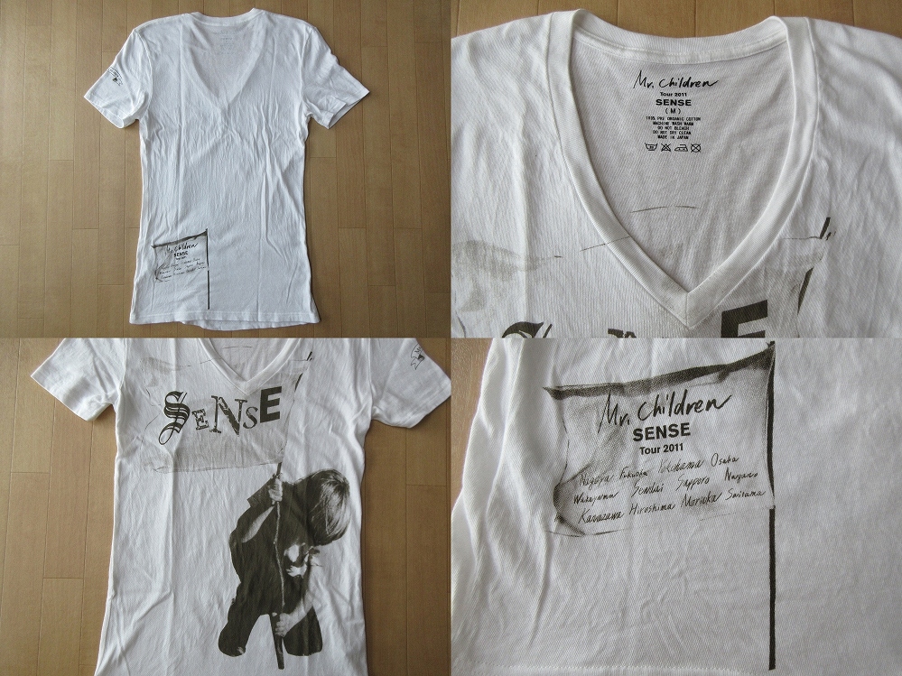 左上 TOUR 2011 SENSE?VネックTシャツ裏面