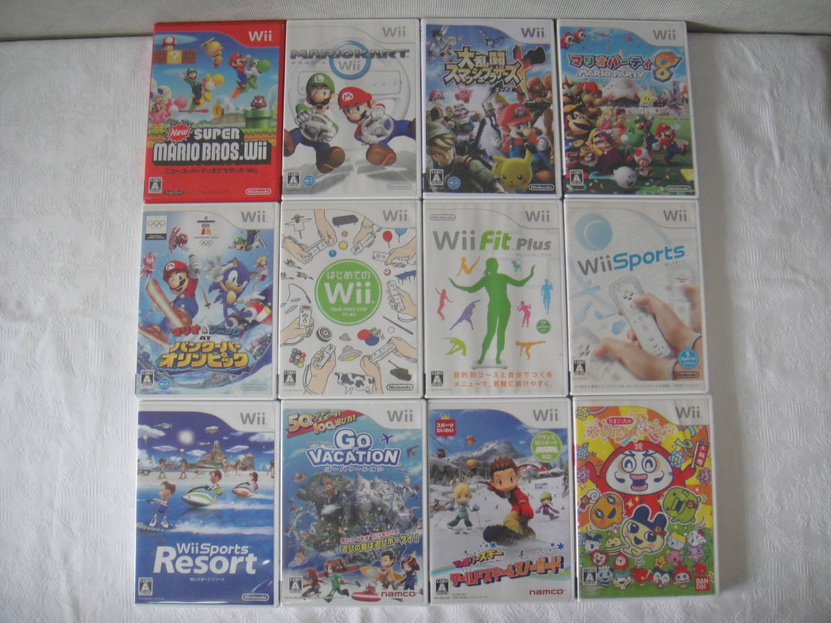 動作確認済　Wii 白 マリオカート すぐ遊べる リモコン ハンドル マリオ