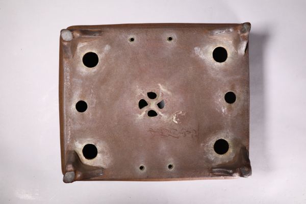石井盆栽】和鉢作家の最高峰 中野行山作「行山紫泥 石井盆栽】和鉢作家の最高峰 中野行山作「行山紫泥