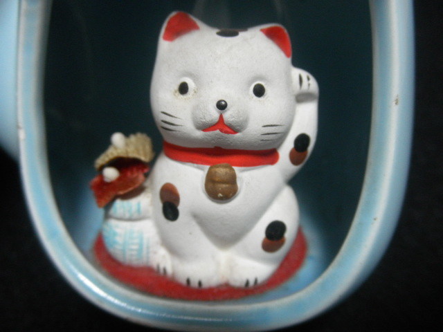@@ 陶器　猫の飾り物　ネコ　かわいい猫　開運　ネコ好きなあなたにお奨め　イッピン　インテリア　雑貨　マニア　コレクション　_画像6