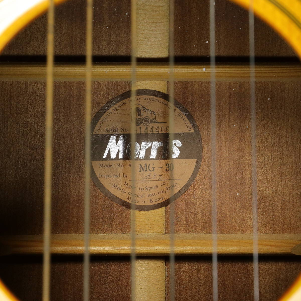 MORRIS 縦ロゴ モーリス アコースティックギター MG-30 きれいな状態 