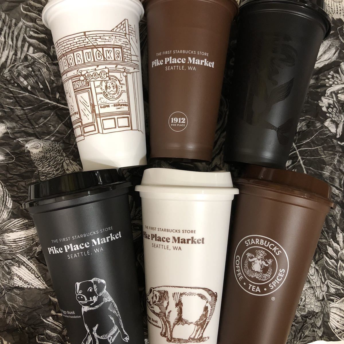 スターバックス パイクプレイス 限定 リユーサブルカップ 6種類 箱入り