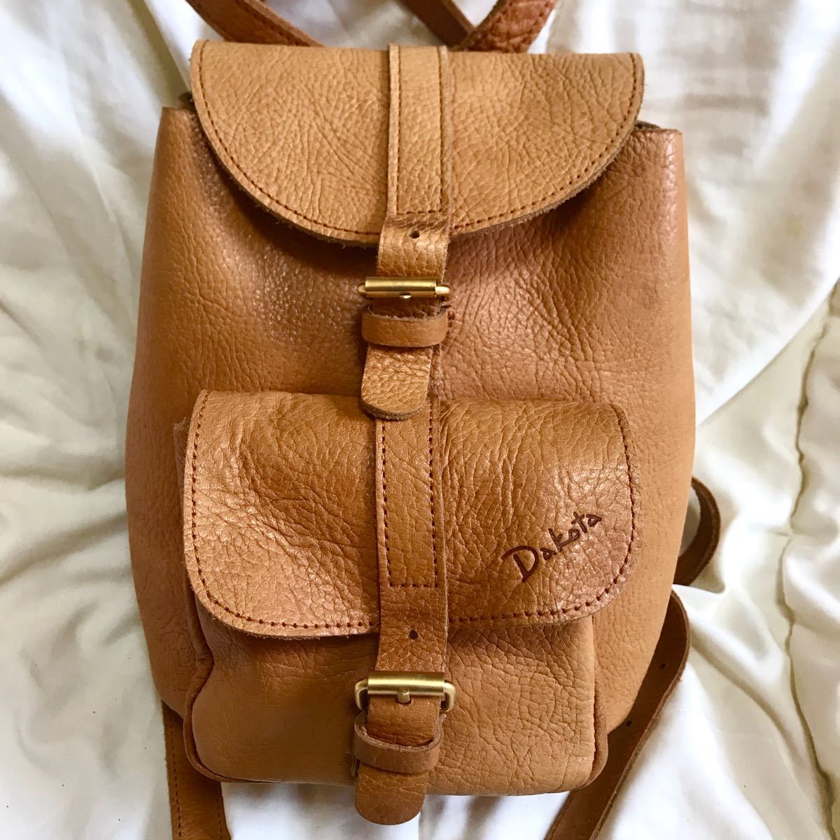 美品】Dakota ダコタ ヴィンテージ リュック レザー 本革 バックパック