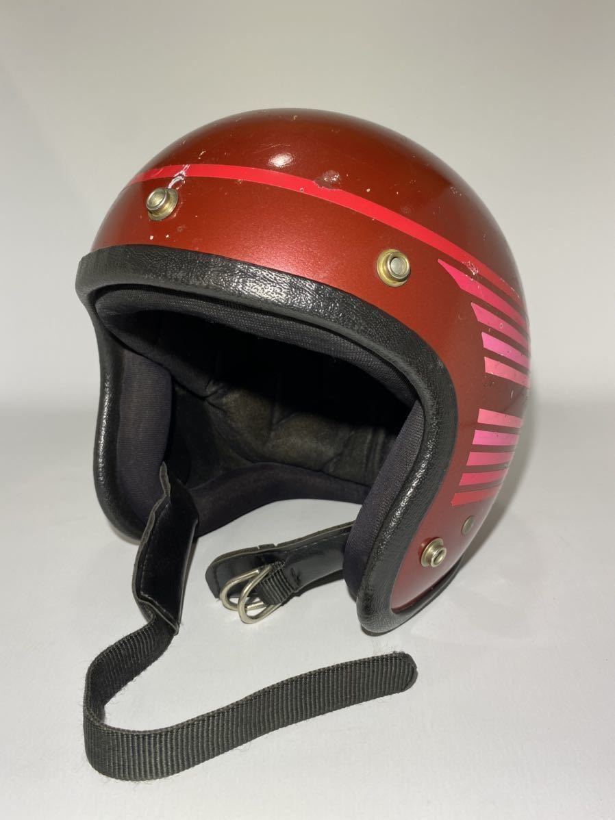 HARLEY-DAVIDSON MODEL A レッド 赤 Sシェル ビンテージ ヘルメット 70s vintage helmet McHAL BELL ベル 500TX BUCO ブコ ハーレー_画像5