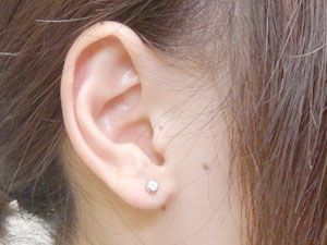 ピアス メンズ プラチナ ダイヤモンドピアス 一粒 大粒 プラチナ ミル
