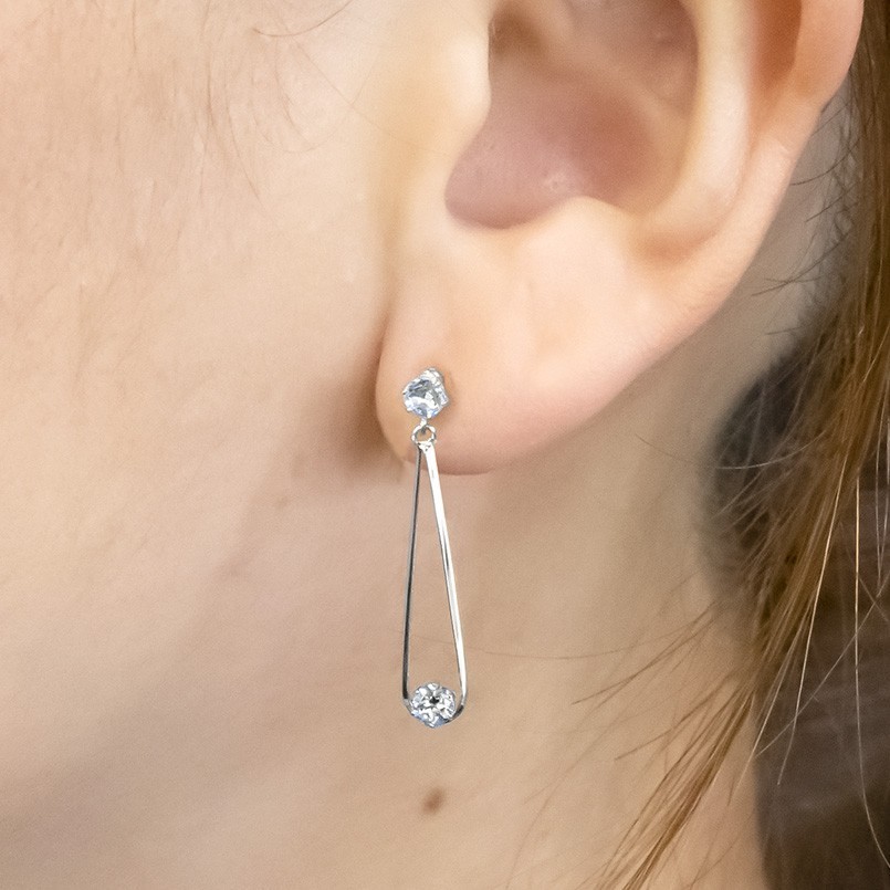 2way】スイングピアスの華やかさを楽しめるピアスキャッチ K18WG-