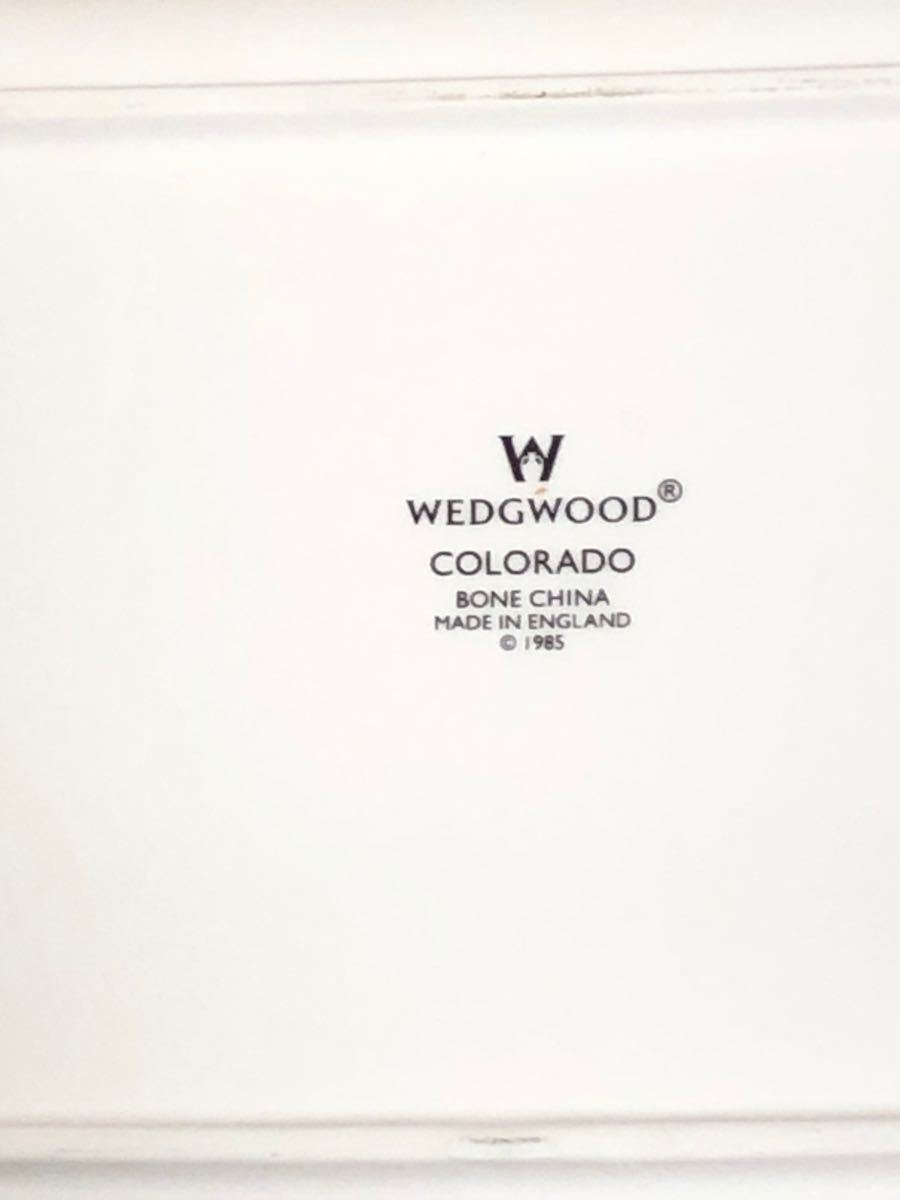 値下げ！WEDGWOODウェッジウッド　COLORADOコロラド サンドイッチトレイ　スクエアプレート　未使用　廃盤　希少品　