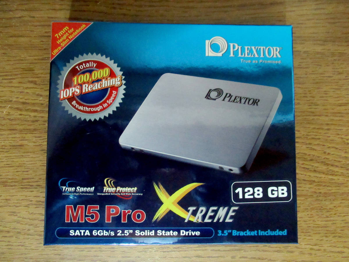 新品未開封 PLEXTOR 128GB SSD PX-128M5Pro MLC プレクスター SerialATA SATA_画像1