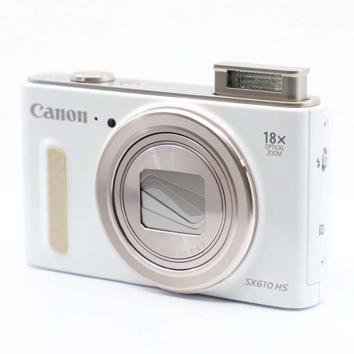 ほぼ新品>Canon デジタルカメラ PowerShot SX610 HS ホワイト 光学18