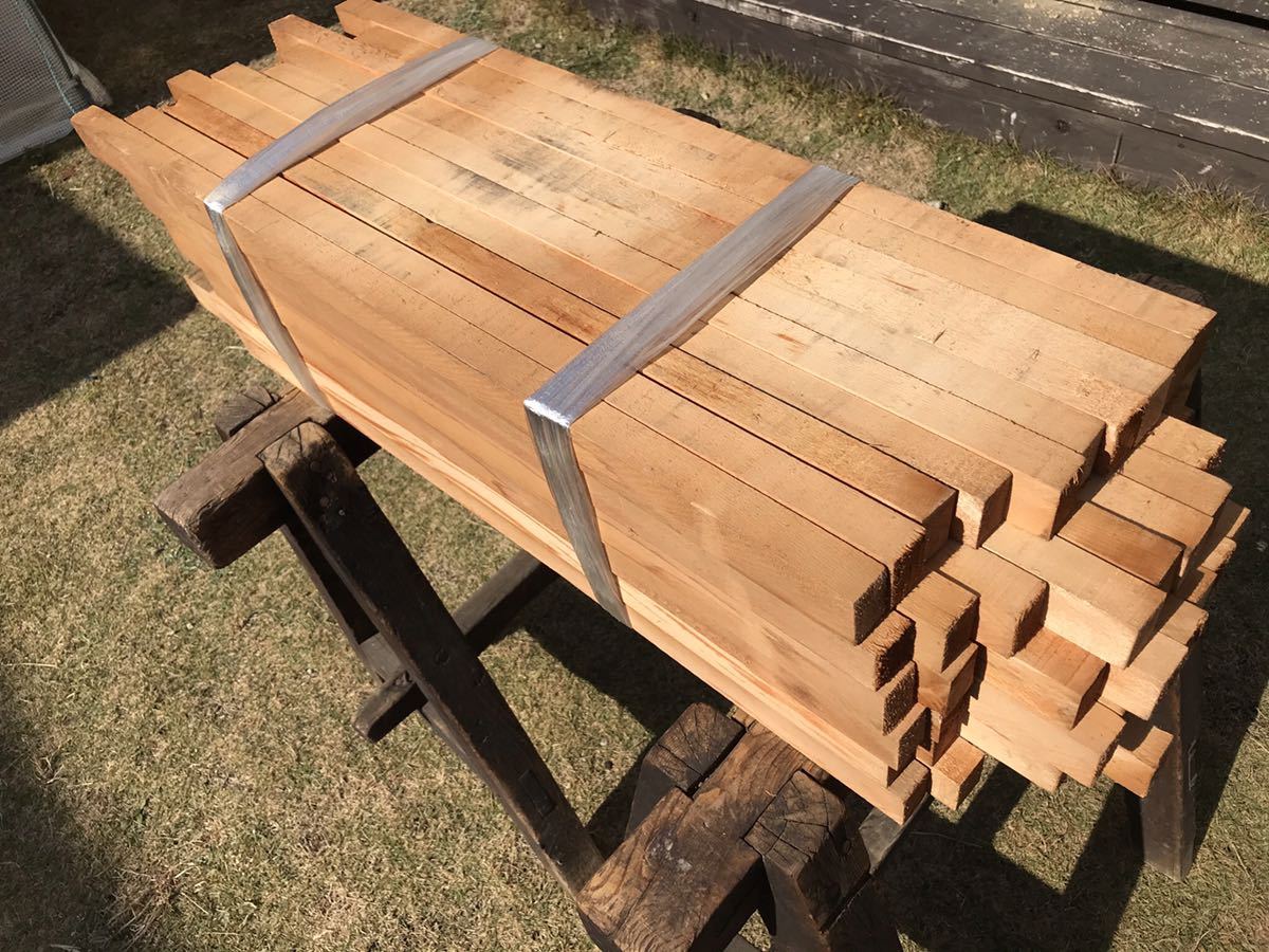 木曽ひのき角材 柾目 赤身70~85cm×12cm程度×3.5cm程度 16本 | ovale.eu