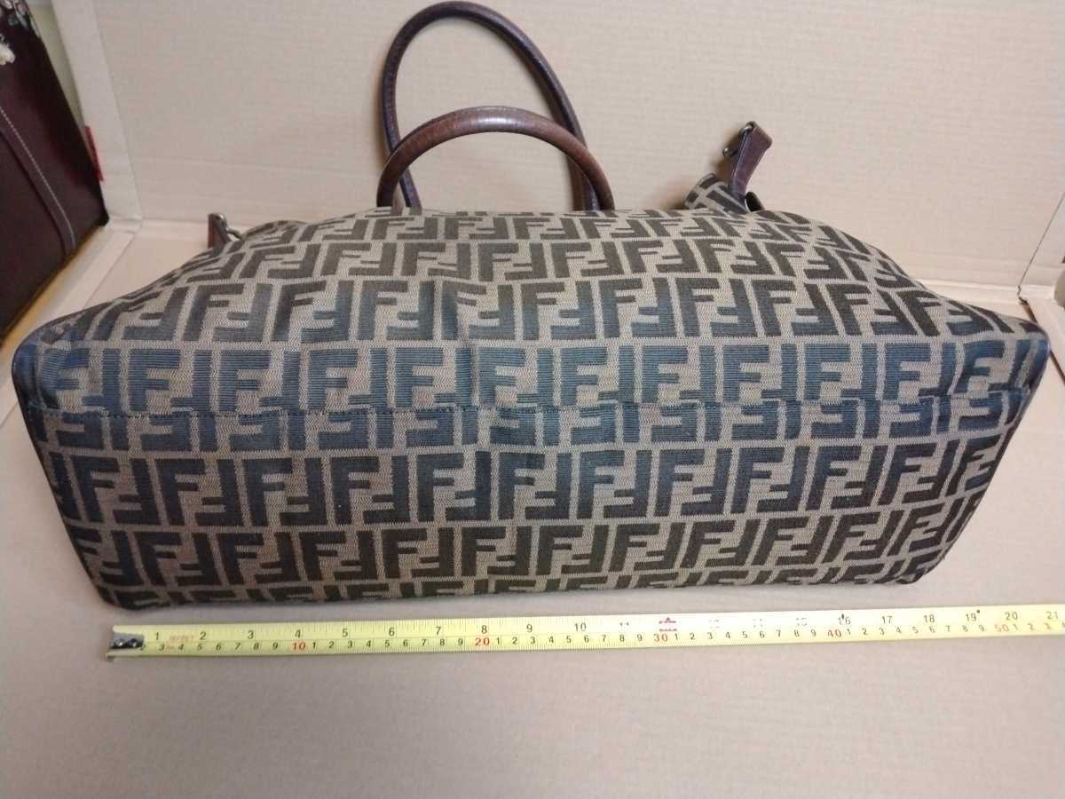 値下げ中 FENDI フェンディ ハンドバッグ ズッカ柄 大きめサイズ