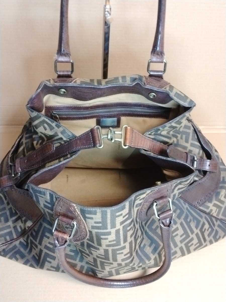値下げ中 FENDI フェンディ ハンドバッグ ズッカ柄 大きめサイズ
