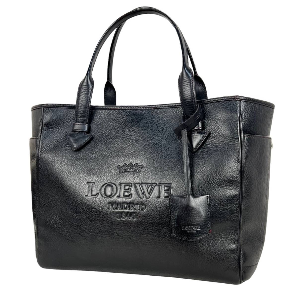 美品☆ヘリテージ☆ LOEWE ロエベ トートバッグ グレインカーフ ユニ