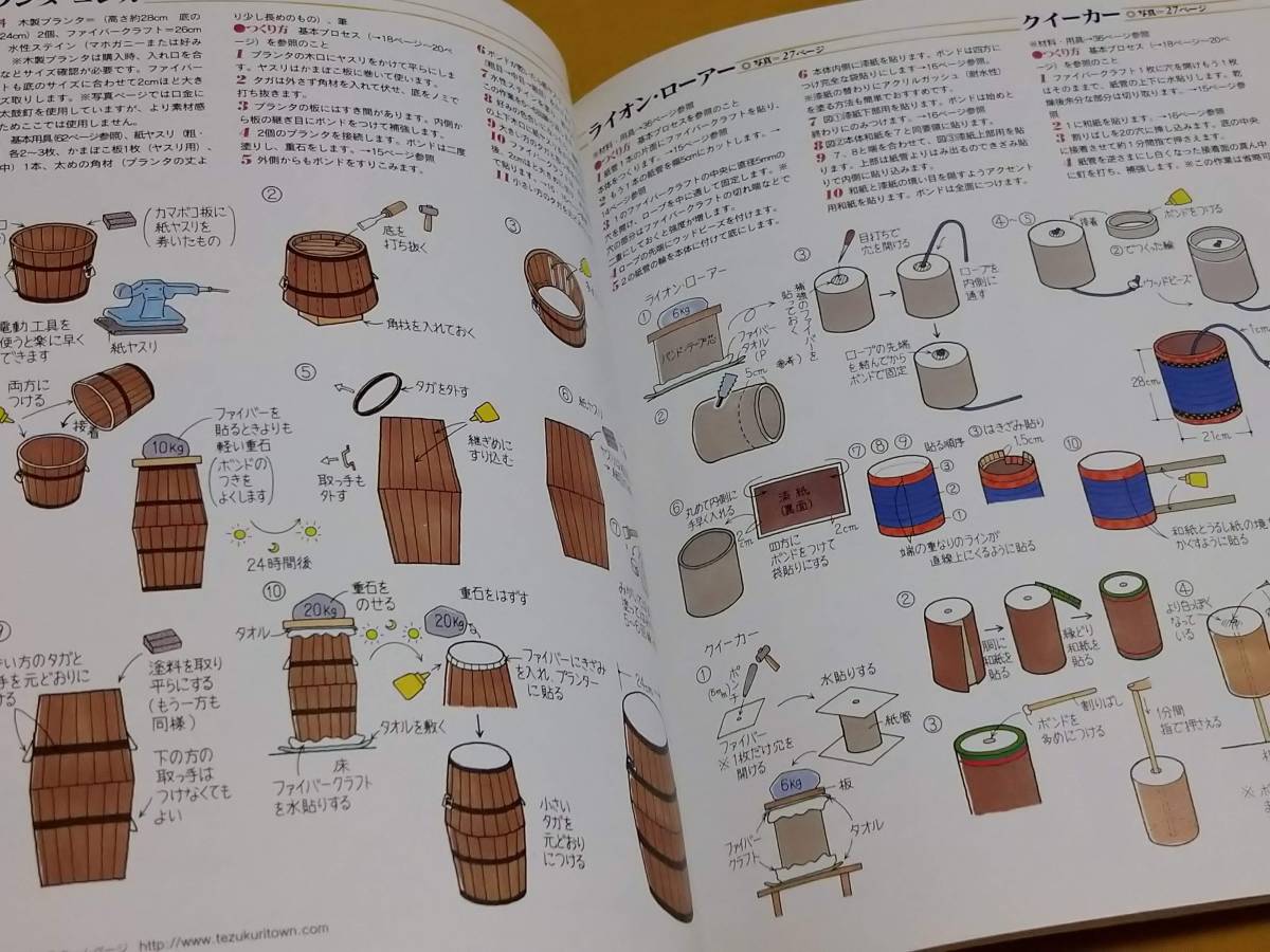 ◎ファイバークラフトと友禅和紙でつくる「リサイクルの和太鼓と江戸玩具」小山春良　日本ヴォーグ社_画像8