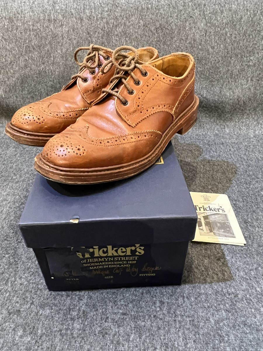 tricker's カントリー　シューズ　ships別注 4 美品　トリッカーズ　金曜まで価格_画像1