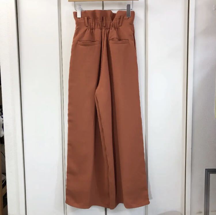  новый товар KBF+ талия tuck широкий брюки ( one размер )Y8532