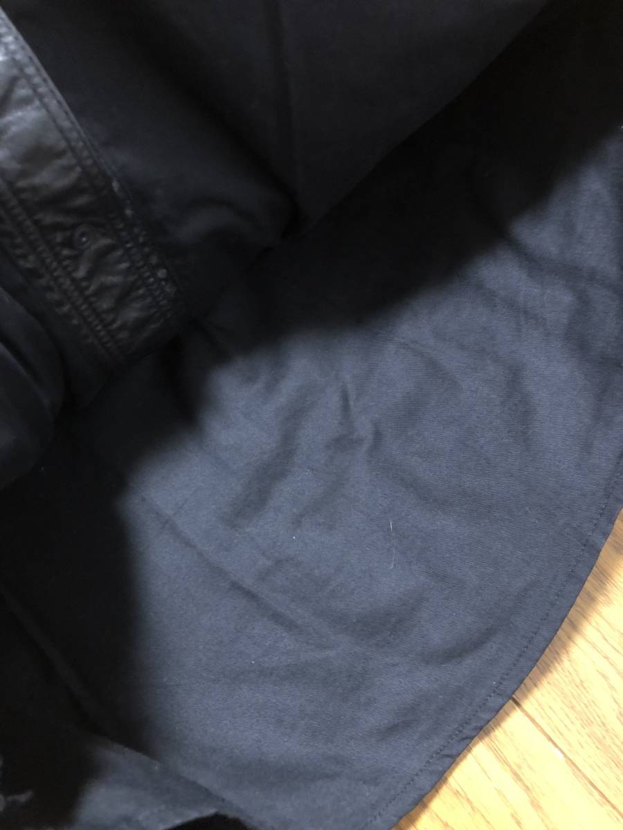 美品 [BALMAIN HOMME] 13SS オリヴィエ・ルスタン期 半袖バイカーレザーシャツ 40 カーフレザー フランス製 ブラック バルマンオム_画像7