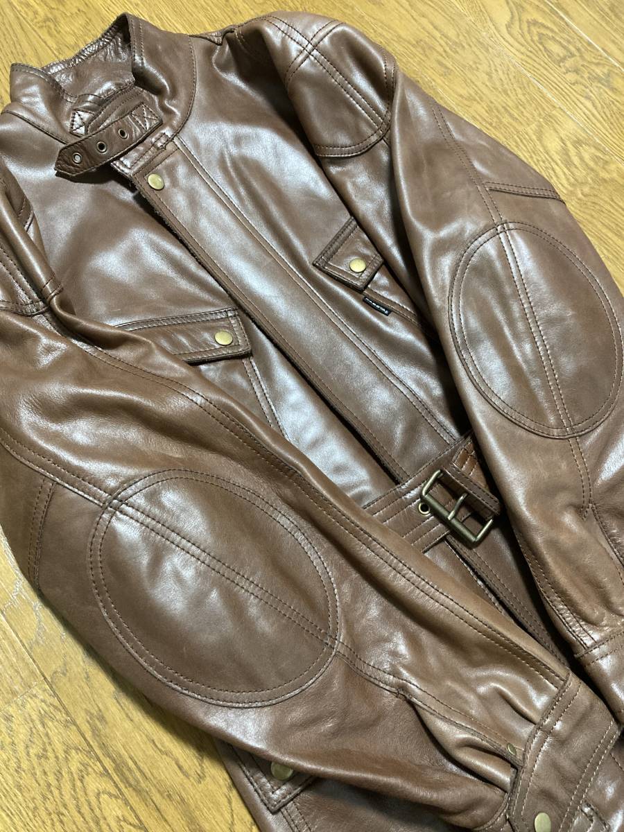 高品質 K'S LEATHER KADOYA カーコート バイカーレザージャケット